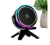 Induction Speaker - ABS Material 13.2cm Size, Outdoor Compact Audio, Wireless Playback | RGB Illumination, Portable Unit, RGB Light Device For Travel, Camping, Bedroom, Office