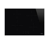 Smeg SI2741D piano cottura Nero Da incasso 75 cm Piano cottura a induzione 4 Fornello(i)