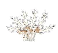 Indumento per capelli Dischi per capelli Sposa Euro-americana Copricapo Ornamento per capelli Semplice Perla fatta a mano Lusso Cavallo Trapano per occhi Pettine per capelli Creativo e utile Lovely an