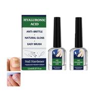 Indurente E Rinforzante Per Unghie, 2×11 Ml, Extra Forte E Per La Crescita, Trattamento Unghie All'acido Ialuronico Con Vitamina E E Olio Di Jojoba, Trattamento Quotidiano Idratante E Anti-fragilità