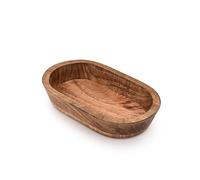 Indus Lifespace Ciotola decorativa in legno di mango intagliato a mano, decorazione per la casa per tavolo da pranzo, centrotavola per tavolo (25,4 x 15,2 x 5,1 cm)