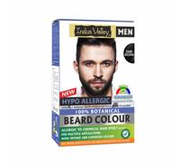 INDUS VALLEY Tinta Barba Ipoallergenica 100% Botanica Aqua, Colore Marrone Scuro