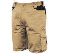 indust. Starter Stretch - Pantalon corte/O Taglia - L beige/nero