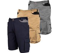 indust. Starter Stretch - Pantalon corte/O Taglia - L Grigio/Nero