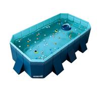 INDUSTEX - Piscina pieghevole Foldable Pool, Piscina per bambini e adulti, smontabile, Vasca da bagno, Piscina all'aperto (253 x 133 x 50 cm)