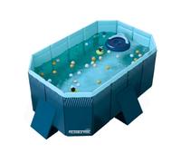INDUSTEX - Piscina pieghevole Foldable Pool, Piscina per bambini, Piscina per cani portatile, Vasca, Animali domestici di medie, 348L (130x90x45cm)