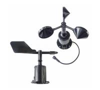 IndusTradCorp Sensore di direzione della velocità del vento in policarbonato 30m/s, stazione meteorologica, uscita RS485 4-20MA 0-5V 0-10V Outdoor 3 Cup sensore anemometro (RS485 Kit)