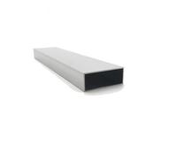 Industria Profilo tubolare rettangolare in alluminio 25x50 mm, tubo quadrato in alluminio 6063 con spessore 1 mm, 2 mm, 3 mm for uso decorativo Costruzione(25x50x1mm 50cm)