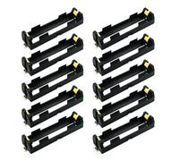 Industrial 18650 - Set di 10 organizer per batterie con contatti a molla, adatti per robotica e apparecchi a bassa tensione, in lega ABS