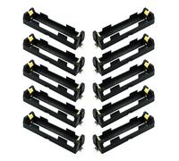 Industrial 18650 - Set di 10 organizer per batterie con contatti a molla, adatti per robotica e apparecchiature a bassa tensione, scatola di alimentazione a tensione multipla