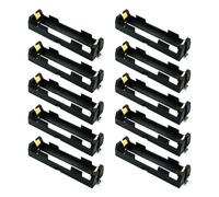 Industrial 18650 - Set di 10 organizer per batterie con contatti a molla, adatti per robotica e apparecchiature a bassa tensione, scatola di alimentazione a tensione multipla