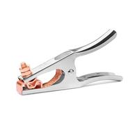 Industrial 500a Electroplated Welding Ground Clamp Corrosions Resistant Copper Plated Jaw Braided Shunt Earth