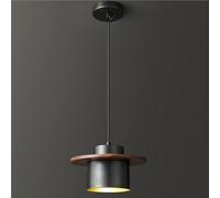 Industrial all Copper Small Chandelier Adjustable Bedroom Bar Living Pendant Light Nordic Restaurant Atmospheric Dining Room Household Wire Bedside Lamp(Black)