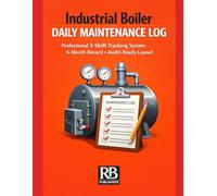 Industrial Boiler Daily Maintenance Log: Professional 3-Shift Tracking System - 6 Month Record - Audit-Ready Layout