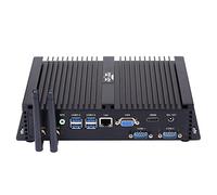 Industrial Computer, Fanless Mini Desktop Computer,Mini PC with Intel Core Quad Core CPU i5 10310U, 32GB RAM, 1TB SSD, 1xNICs, 4xUSB 3.0, 2xCOM RS232, HDMI,VGA,Wi-Fi