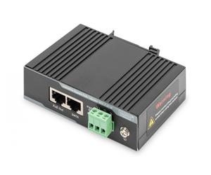 Industrial Gigabit PoE+ Injector 802.3at 60W power output, DIN rail and wall mount design,
