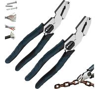 Industrial-Grade Multi-Function Cutting Pliers, Heavy-Duty 9-In-1 V-Shaped Cutting Pliers, High Leverage for Efficient Cutting & Repair (2pcs)