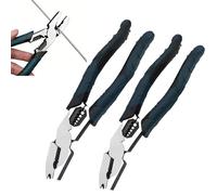 Industrial-Grade Multi-Function Cutting Pliers, Heavy-Duty Offset Industrial Multi-Function Wire Cutter-Compound Action Leverage, 9-in-1 Multifunctional Plier for Home Repair (Green 2)