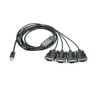 Industrial-Grade USB 2.0 to RS232(1 to 4)Four COM Ports Serial Cable 1.5