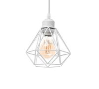 Industrial Hanging Light Restaurant 1-Light Ceiling Light Chandelier Metal Cage Living Dining Room Pendant Light Pastoral Metal Suspensiom Lamp for Teahouse Office Café Study Room