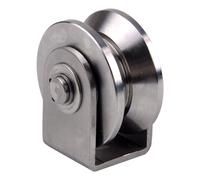 Industrial Heavy Duty Pulley Fixed Lifting Guide Wheel V Type 5.3cm
