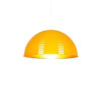 Industrial Home Vintage Large Iron Light Semicircle Metal Pendant Lighting Dome Color Chandeliers Lamp for Kitchen Island Dining Table,E27(Yellow,40cm)