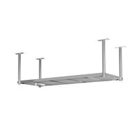 Industrial Inless - Mensola da soffitto a parete in acciaio, resistente, per cucina, bar, caffetteria e decorazione della casa, colore argento, 180 x 40 x 120 cm