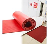 Industrial Insulating Rubber Mat,6000 V High Voltage Insulating Floor Mat | 3mm Thick Floor Mat With Anti-slip Stripes For Electrical Safety On LT Control Panels And Transformers(1Mx4M)