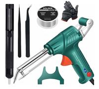 Industrial Laser Welding Tools with Internal Heating, Handheld Electric Soldering Iron Tool Set, 3-in-1 Automatic Corded Solder Iron Internal Heat, Portable Weldings Gun for Metal (A)