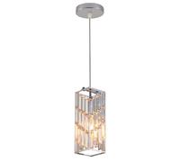 Industrial Pendant Fixture for Kitchen Island, Adjustable Height Crystal Chandelier, Lamp Dining Room Hanging Light