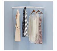 Industrial Pipe Corner Coat Rack Wall Mounted Abbigliamento Display Stand Heavy Duty Metal Clothes Rail Organizer per Il Negozio al Dettaglio Home Bedroom Bagno Robusto Spazio Risparmio Design