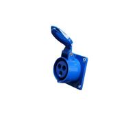 Industrial Plug and Socket Connector, Docking, Source Manufacturer, 3 Core 3P, 4 Core, 5 pin, five hole, 16A 32A, 220V, 380V wal(Brown,32A)