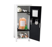 Industrial Security Cabinet - Reinforced Hinged Door Organizer, Sturdy Valuables Keeper, Portable Precious Item Protection | Reliable Confidential Document Hider, For Apartment, Garage, Workshop, Univ