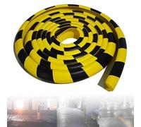 Industrial Self-Adhesive Wall & Corner Guards - 16.4ft Yellow/Black Foam Bumper Strip for Warehouse, Garage, Parking Lot, Loading Dock Safety Protection(L-Shaped 5 M)