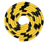 Industrial Self-Adhesive Wall & Corner Guards - 16.4ft Yellow/Black Foam Bumper Strip for Warehouse, Garage, Parking Lot, Loading Dock Safety Protection(U-Shaped5 M)