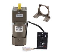 Industrial Single Phase Gear Motor, 220V 90W High Torque Variable Speed AC Motor with Gearbox (Model 50K) for packaging industry, machine tool industry (Reduction ratio 100K)