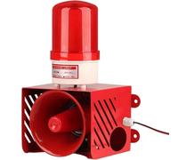 Industrial Strobe Siren Alarm Warning Light, 120dB Loud Flashing Outdoor Safety Warning Light(Wall)