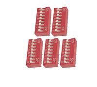Industrial Switch 5 Pcs DIP Switches 16 Pin 8 Ways Slide Type SPDT 2.54mm