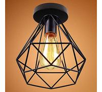 Industrial Vintage Plafoniera Moderna in Metallo - Lampada a Sospensione E27 Stile Loft per Bar, Ingresso, Portico, Corridoio - Paralume Retro