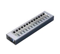 Industriale 7/10/13/16 Porte USB 3.0 Hub Espansione Multipla Splitter For Prese On/Off Interruttore A Chiave Dock Caricatore USB Adattatore Di Alimentazione Cassaforte Veloce(13 USB)