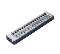 Industriale 7/10/13/16 Porte USB 3.0 Hub Espansione Multipla Splitter For Prese On/Off Interruttore A Chiave Dock Caricatore USB Adattatore Di Alimentazione Ampiamente Applicato(16 USB)