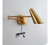 Industriale Braccio Oscillante Lampada Da Parete Moderna Regolabile E26 Ferro per Camera Da Letto Corridoio Soggiorno Studio1Light Fixture