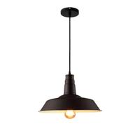 Industriale in Stile Americano caffè retrò di Colore Verde E27 Lampada a Sospensione per Ristorante Interno Lampadario Bar Creativo (Scuro, 46 cm)