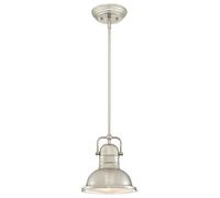 Industriale Lampada Interno Coprire Boswell Nichel 22 CM Pendolo Appesa Salotto