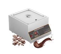 Industriale Riscaldatore per Cioccolato-PTC 5 Lati,Temperatrice per Cioccolato-12kg Vasca,Scioglichoccolato Professionale,Controllo Digitale per Fragole e Tartufo(1Tank)