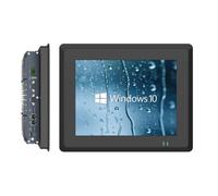 Industrie Panel PC Industriale Touchscreen Pannello PC 10.4”,Fanless Embedded IP65 Schermo Capacitivo Monitor,Windows OS,4xUSB3.0,2xUSB2.0,HDMI,4xRS232＋2×RS485 COM,2xLAN(I3-7100U,16G RAM 256GB SSD)