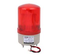 Industriel 105-110dB Sirena Buzzer AC 110V Rosso LED Segnale luminoso di avvertimento Segnale Tower Lamp