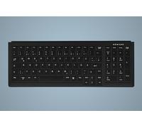 Industry 4.0 Compact Notebook Style Keyboard with NumPad - Corded - QWERTY - Black