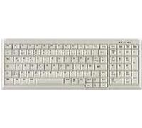Industry 4.0 Compact Notebook Style Keyboard with NumPad - Corded - QWERTY - Light Grey
