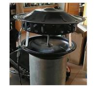 Induttore di tiraggio per camini, Ventilatore a tiraggio indotto for camino da 60 W e 21 cm for evacuazione fumi da camino e cucina